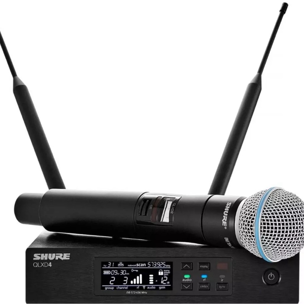 Shure QLXD24/B58-G50 System with QLXD2/BETA58A Transmitter (G50: 470 to 534 MHz)